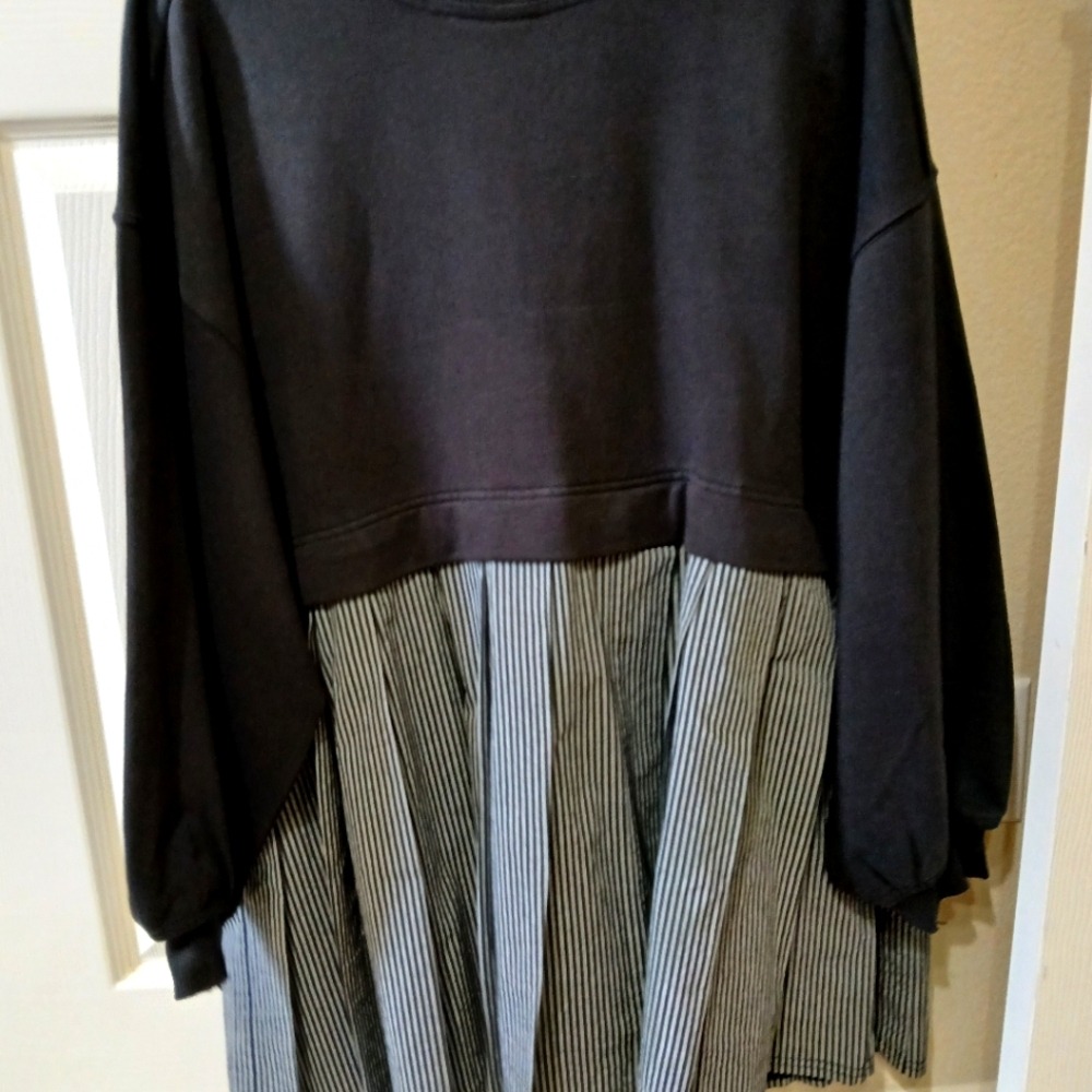 FREE PEOPLE ELEANOR SWEATSHIRT DRESS, XS, NWOT